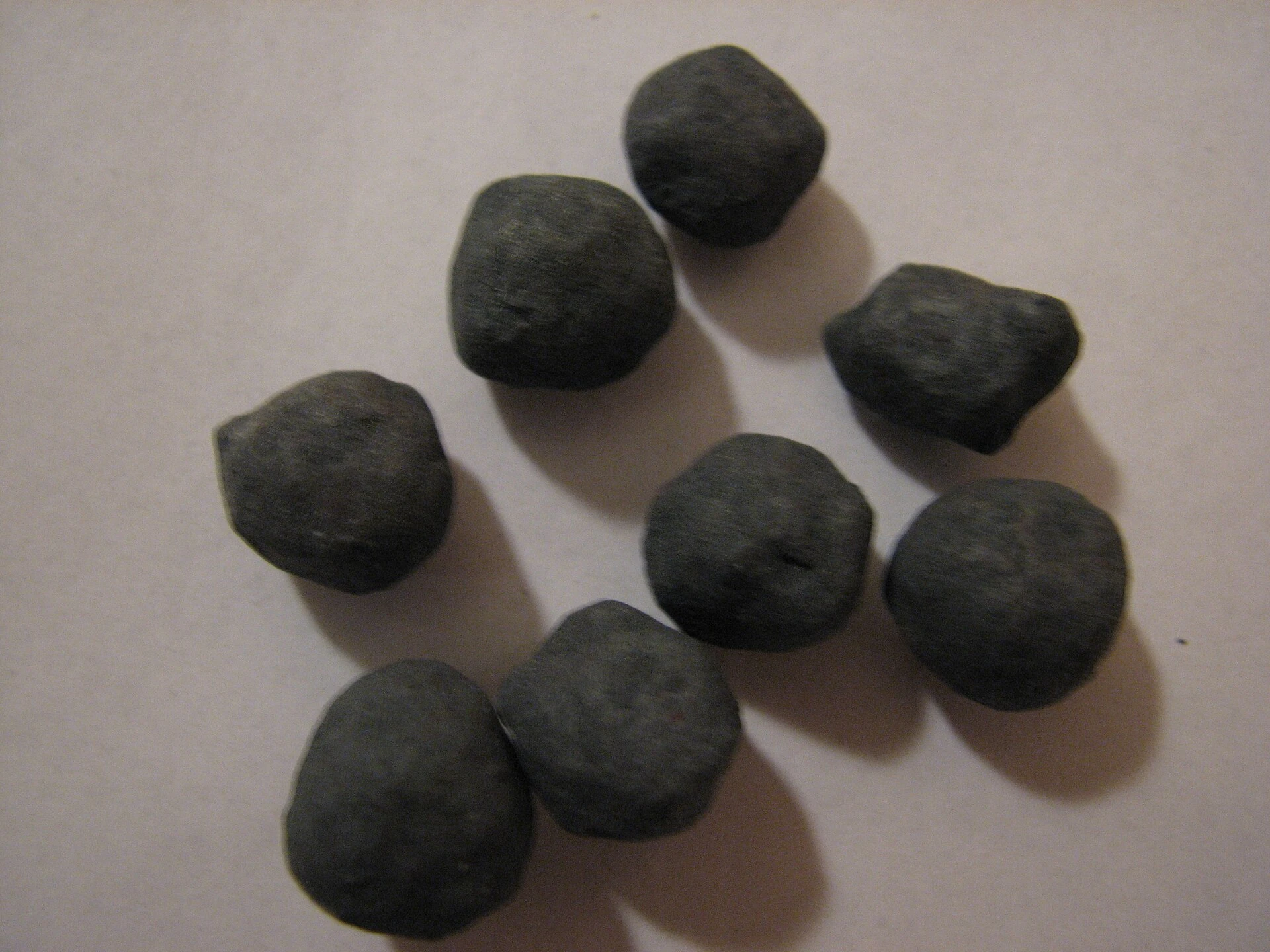 Pellets of iron ore from the LKAB mine in Kiruna, Sweden. The Kiruna City Hall gives these as souvenirs.